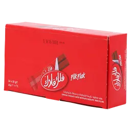 رنا فليك فلاك ويفر الاصابع بنكهة الشوكولاته و الحليب علبة 24 * 25.5جم 