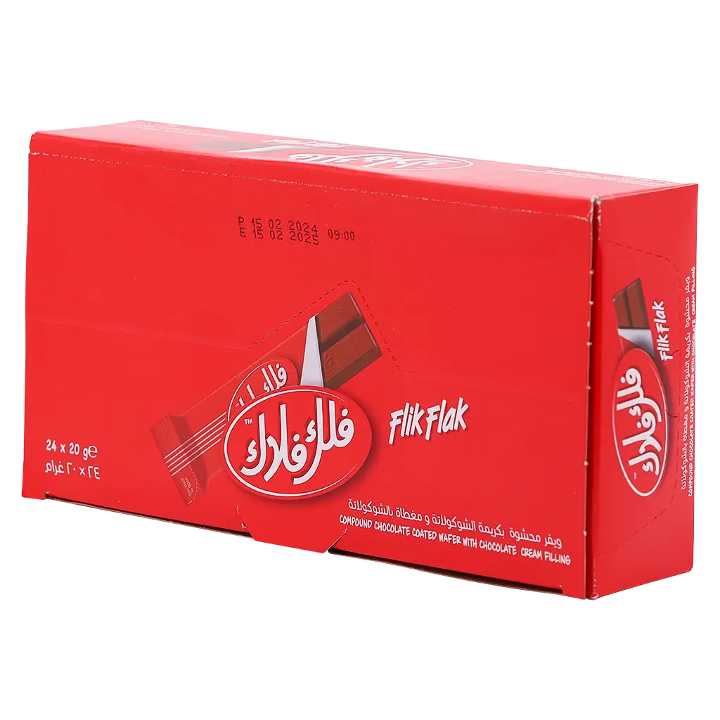 Rana Flik Flak Wafer Fingars in Milk Chocolate Flavour Box 24 x 25.5gr  - view 1
