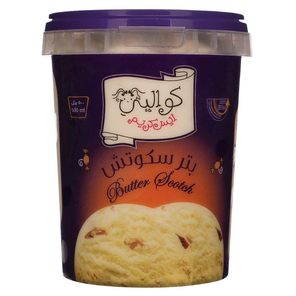 Kwality Ice Cream Butter Scotch 500 ml