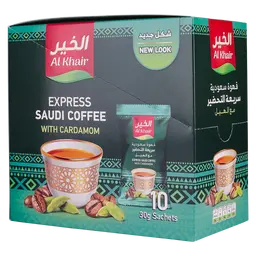 Alkhair Saudi Coffee Cardamom10 Envelop 30 gm
