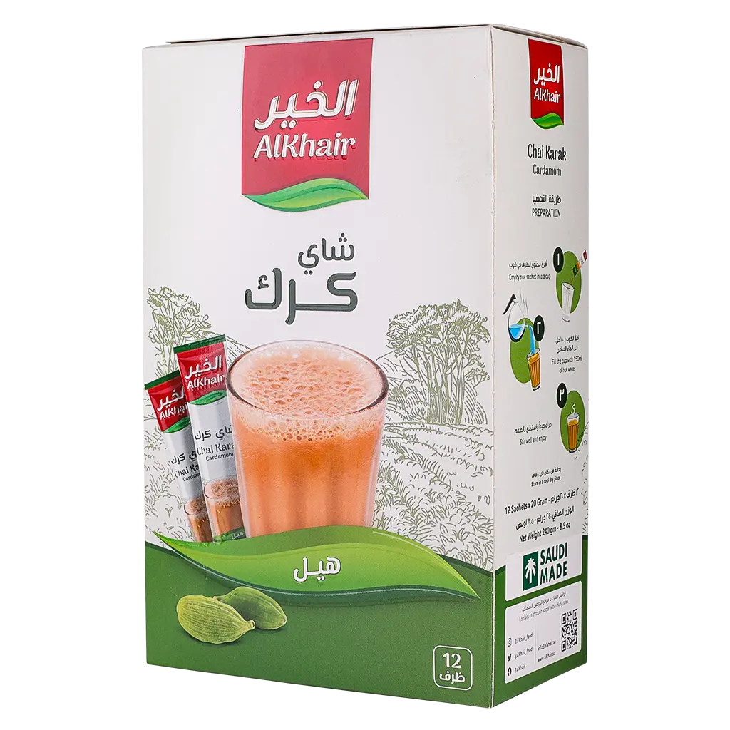 Alkhair Karak Tea With Cardamom 12 Envelop - view 1