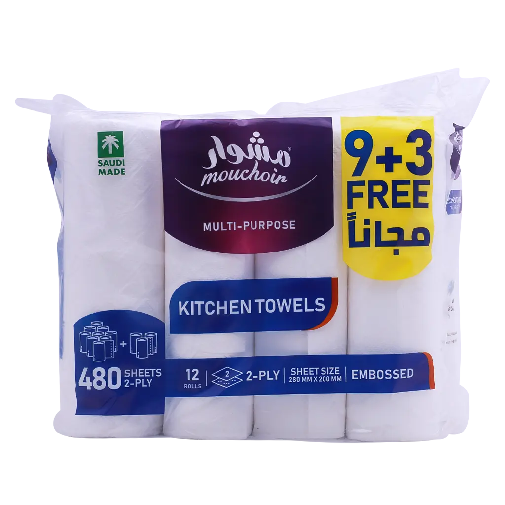 Mouchoir Kitchen Towel 40 Sheets Pack of 9+3 Free Rolls - view 4