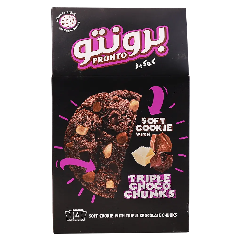 Pronto Cookies Triple 4 pcs 40 gm - view 3