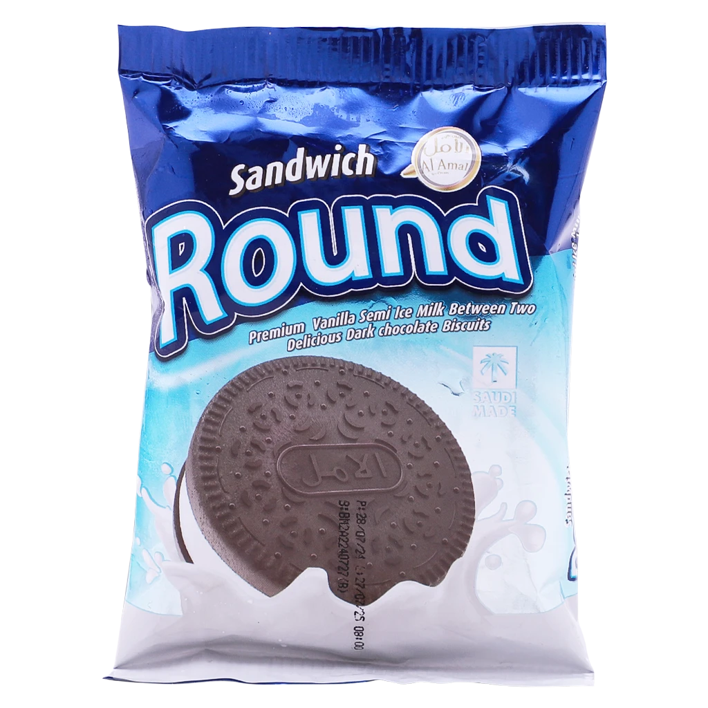 Al Amal Ice Craem ROUND SANDWICH 80 ml