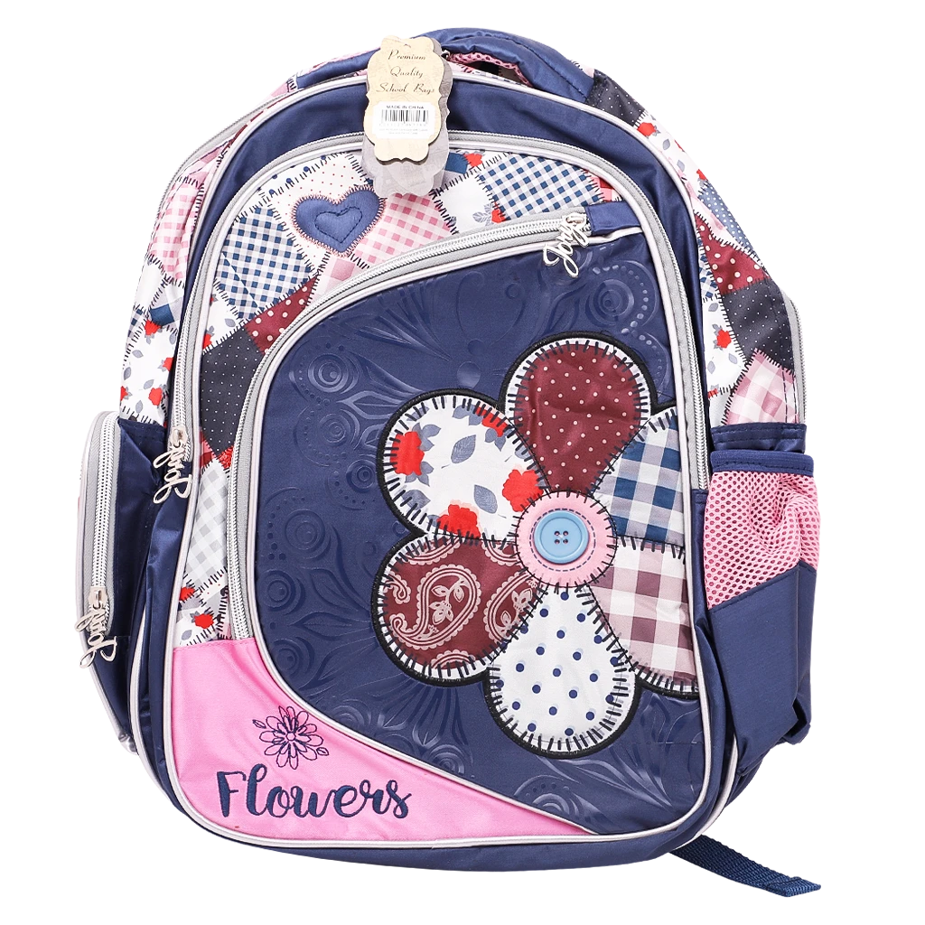 Jory Flowers School Bag With Pencil Case and Lunch bag  13 inch