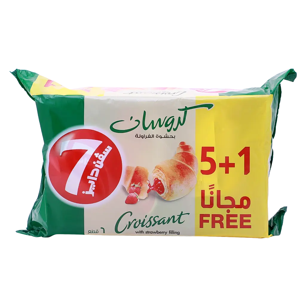 7 Days Croissant Strawberry 5 pcs 1 Free 55 gm - view 1