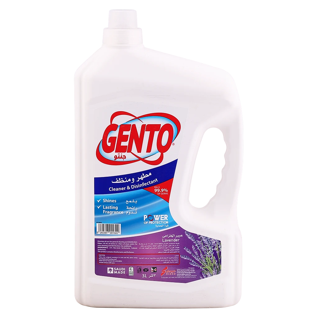 Gento Cleaner and Disinfectant Lavender 3 Ltr 