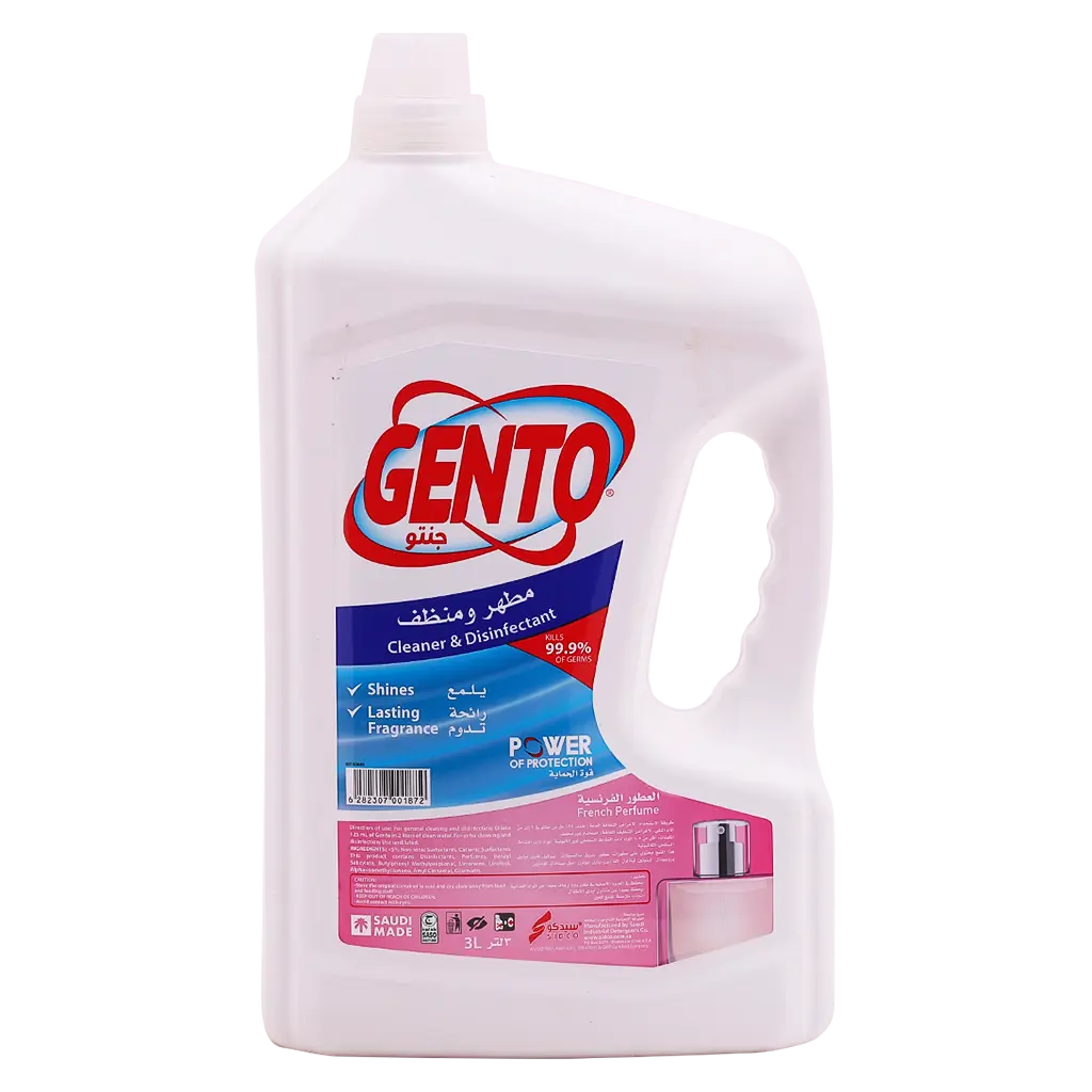 Gento Cleaner and Disinfectant French Perfume 3 Ltr   - view 2