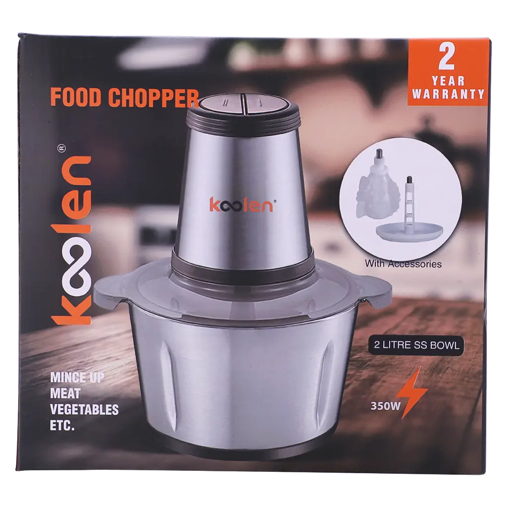Koolen Food Chopper Stainless Bo wl  with Accessories 2L 350  w - view 5