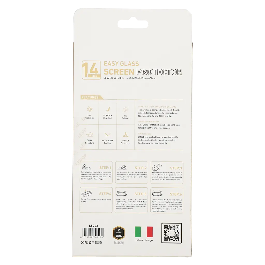 Levore Screen Protection Iphone 14 Max 6.7  Clear With Applicator - view 2
