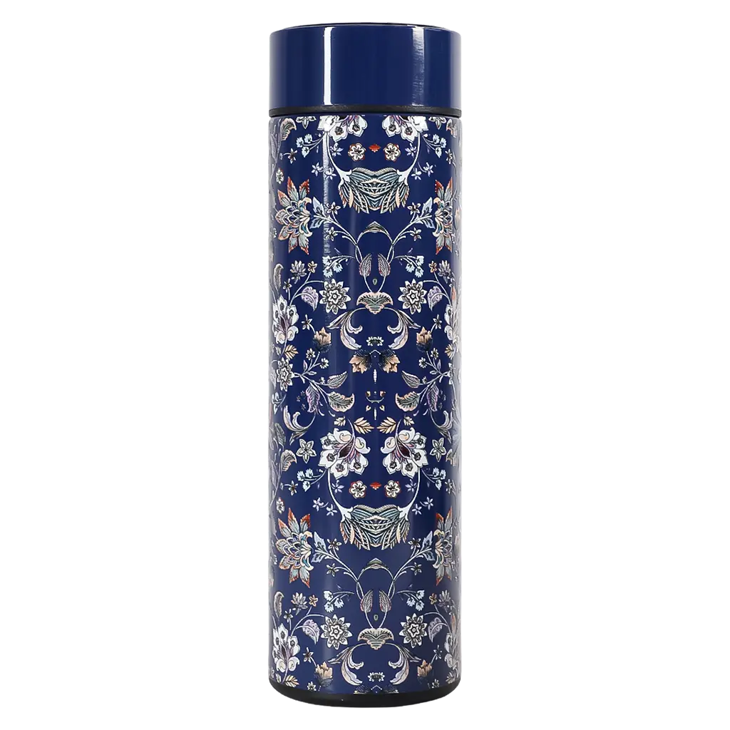 Tooly Water Bottle Stainless Steel Blue Flowers Color 500 ml - view 2