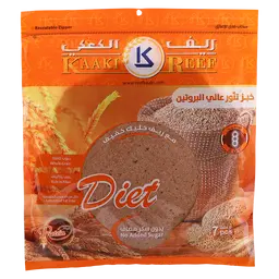 ريف كعكي خبز تنور عالي البروتين بالصويا 7 حبات