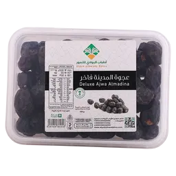 أطياب البوادي عجوة المدينه فله علب 450 جم 