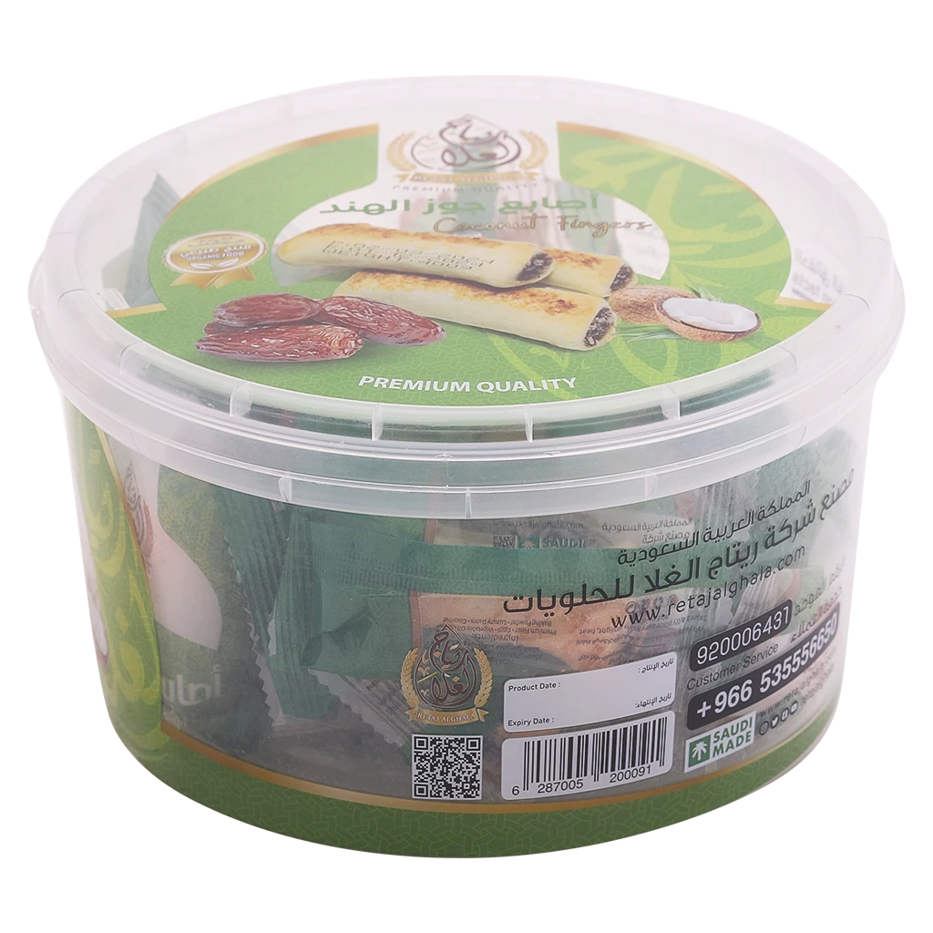 Retaj Alghala Coconut Fingers 400 gm