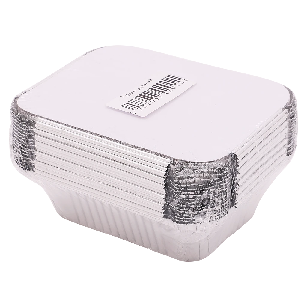Ritco Aluminium Plate Small Square 18 Pcs