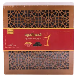 الجود فحم البيضاوي سريع الاشتعال لون اسود حجم كبير جداً 36 قرص