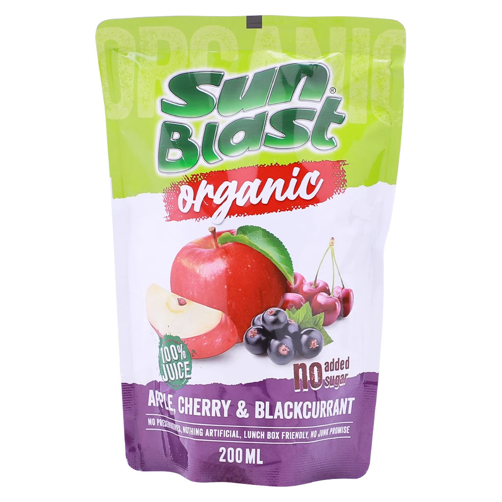Sun Blast Apple & Cherry & Blackcurrant Juice 200 ml