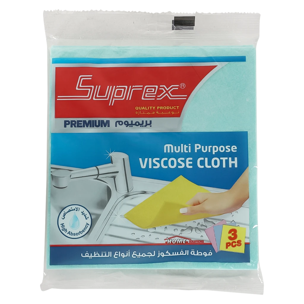 Suprex Premium Multipurpose Viscose Cloth 3 pcs