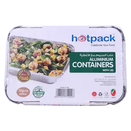 Hotpack Aluminium Container 10Pcs 890 ml