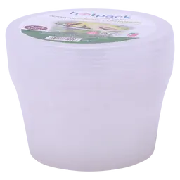 Hotpack Micro Wave Container Round 450ml-5Pcs