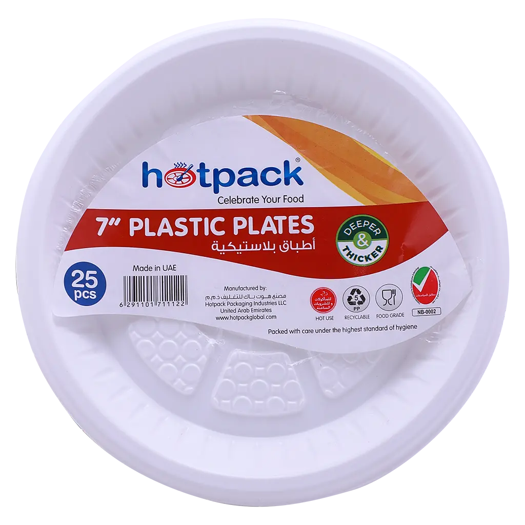 Hotpack Plastic Round Plate  25Pcs - view 2