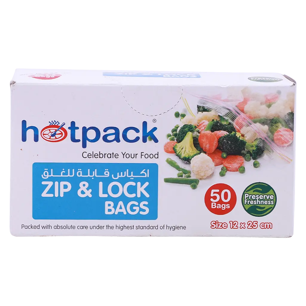 Hotpack Zipper Lock Bag 12*25Cm  50Pcs - view 3