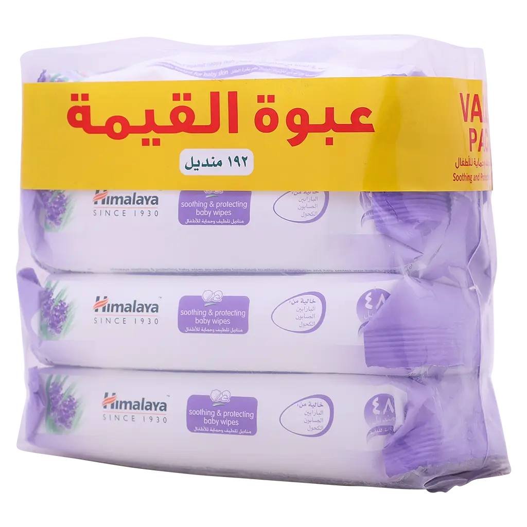 Himalaya soothing and protecting baby wipes 48 wipes set of 4  - view 1