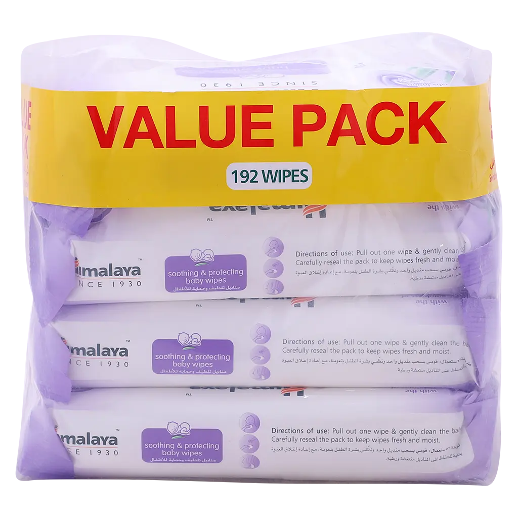 Himalaya soothing and protecting baby wipes 48 wipes set of 4  - view 3