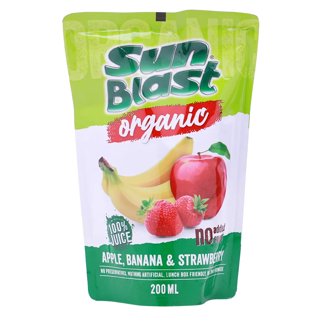 Sun Blast Apple Banana & Strawberry Juice 200 ml - view 1