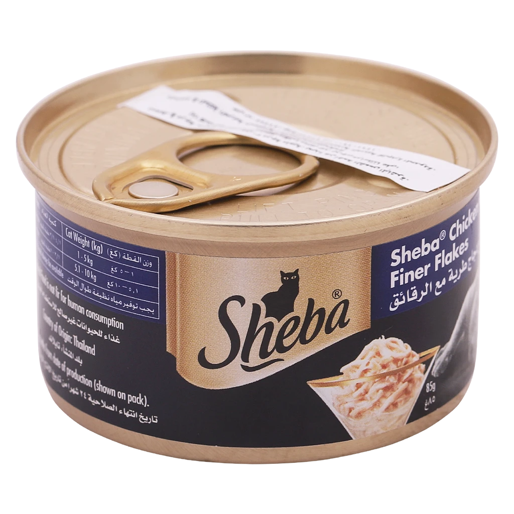 Sheba Cat Food Chicken with Finer Flakes 85 gm Can