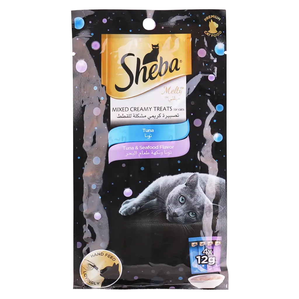 Sheba Treats Melty Tuna and Seafood  For cat 4 pcs 12 g  - view 1
