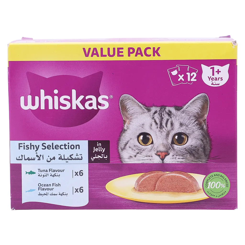 Whiskas Tuna and Ocean Fish in Jelly 12 pcs 80 gm - view 2