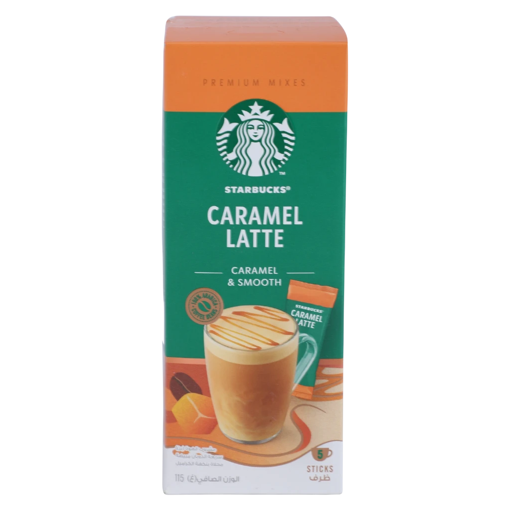 Starbucks Caramel Latte Caramel & Smooth Instant Coffee 5X23G