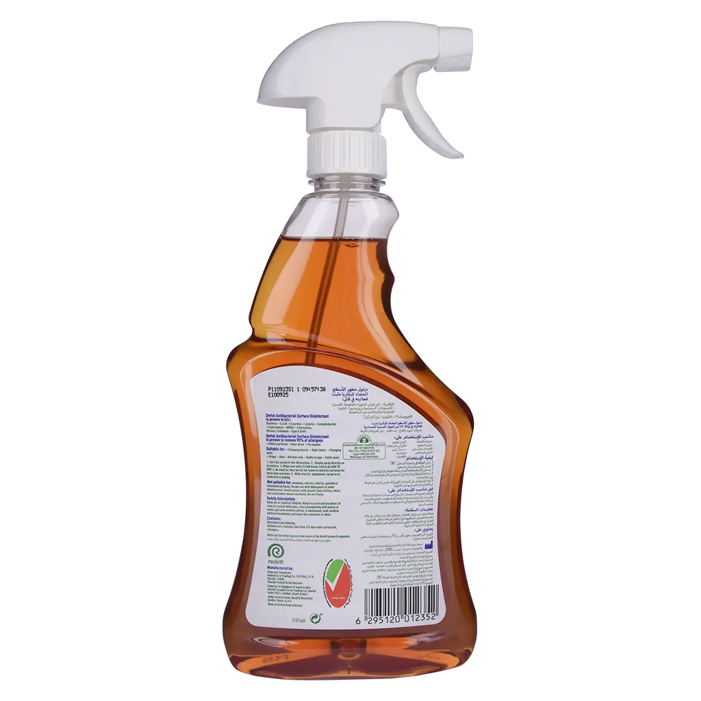 Dettol Antibacterial Surface Liquid Disinfectant Cleaner - Multipurpose Kills Germs500 Ml Spray - view 2