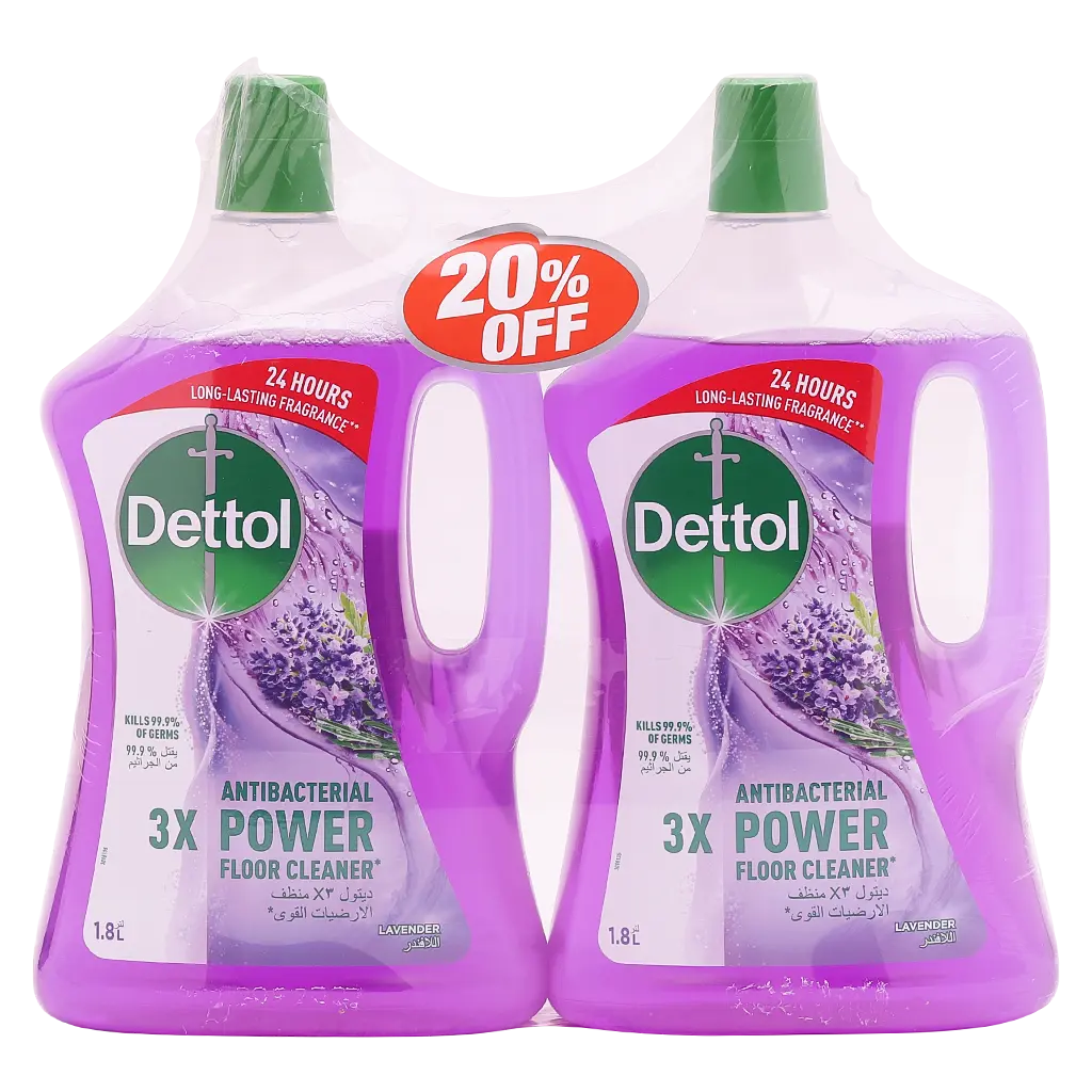 Dettol Lavender Antibacterial Power Floor Cleaner 1.8L TP 20% - view 1