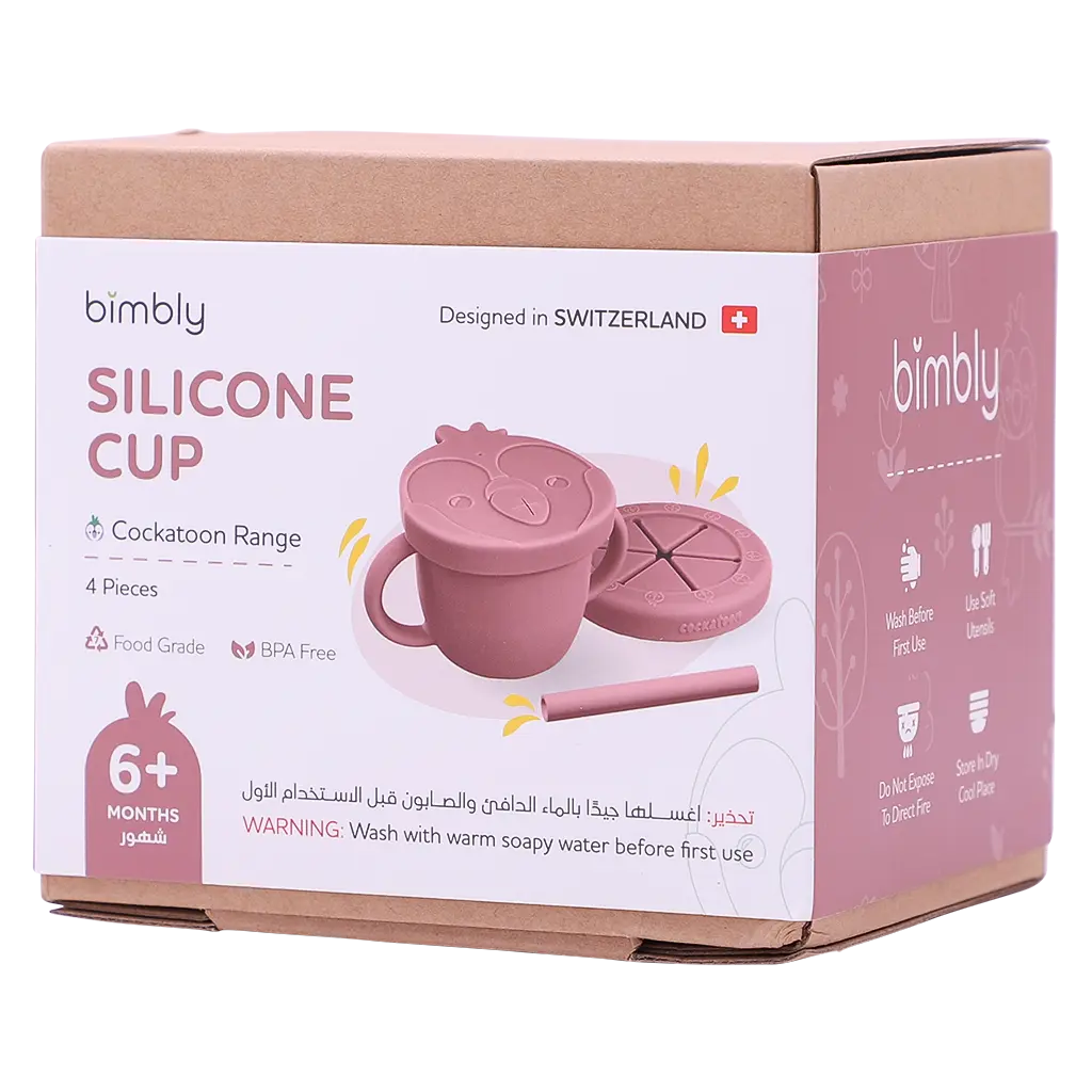 Bimbly Silicone Cup 4 Pcs Pink   - view 1