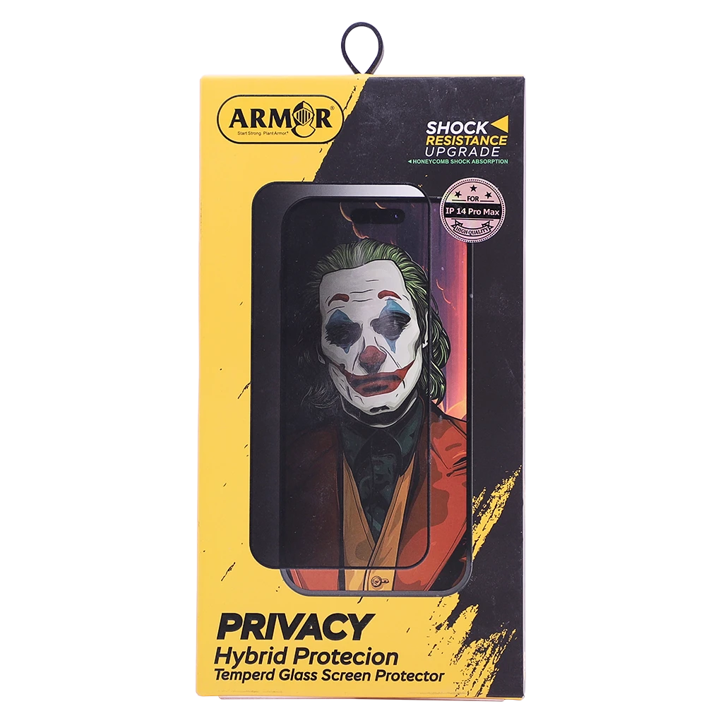 Armar Privacy Screen Protection Glass Resistant To Scratches And Scuff Marks iPhone 14 Pro Max