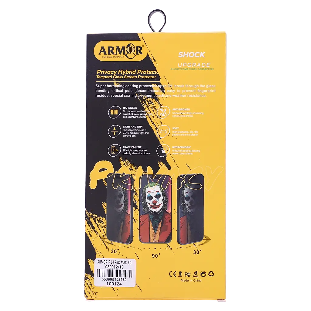 Armar Privacy Screen Protection Glass Resistant To Scratches And Scuff Marks iPhone 14 Pro Max - view 2