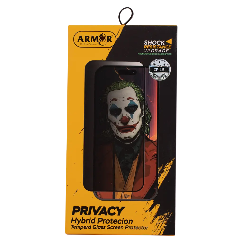 Armar Privacy Screen Protection Glass Resistant To Scratches And Scuff Marks iPhone 15  - view 1