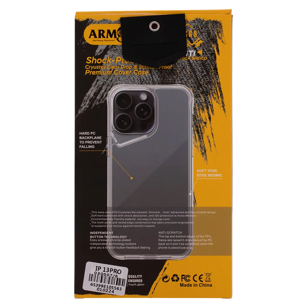 Armar Transparent Back Case Anti-Scratch iPhone 13 Pro - view 2