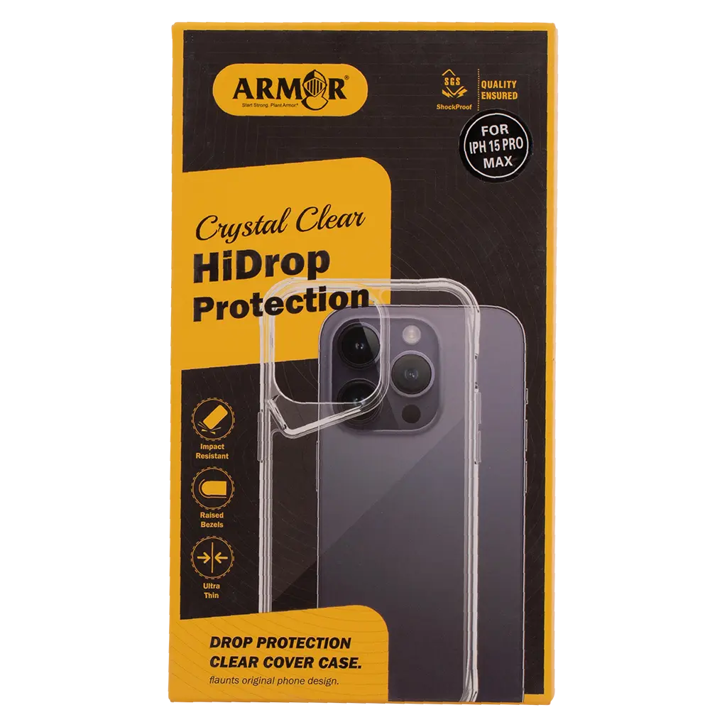 Armar Transparent Back Case Anti-Scratch iPhone 15 Pro Max - view 1