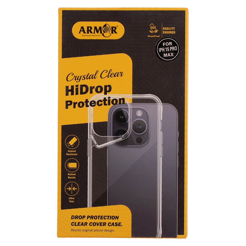 Armar Transparent Back Case Anti-Scratch iPhone 15 Pro Max