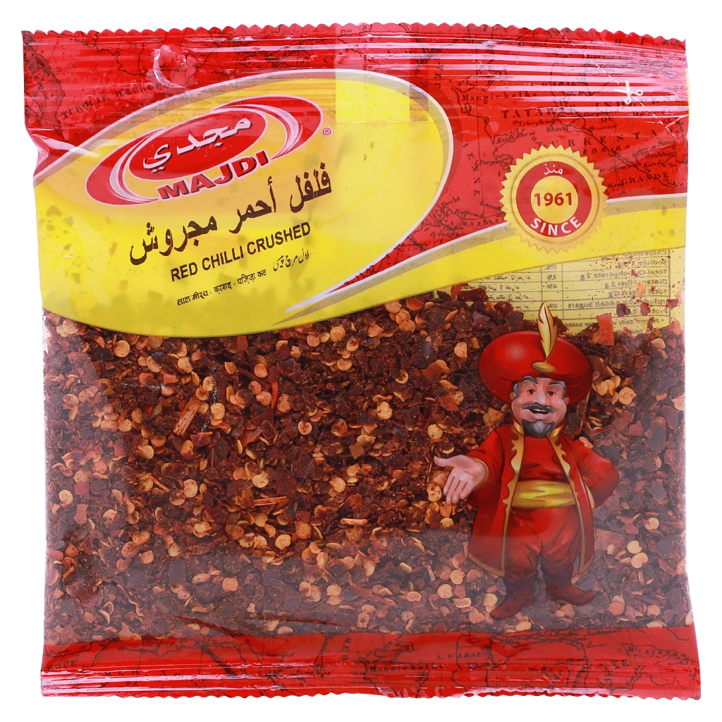 Majdi Red Chlli Cruched 60 gm