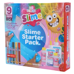 Do Dough Transparent and activating slime glue set of 9 pcs