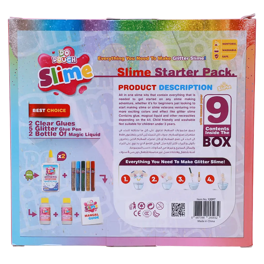 Do Dough Transparent and activating slime glue set of 9 pcs - view 3