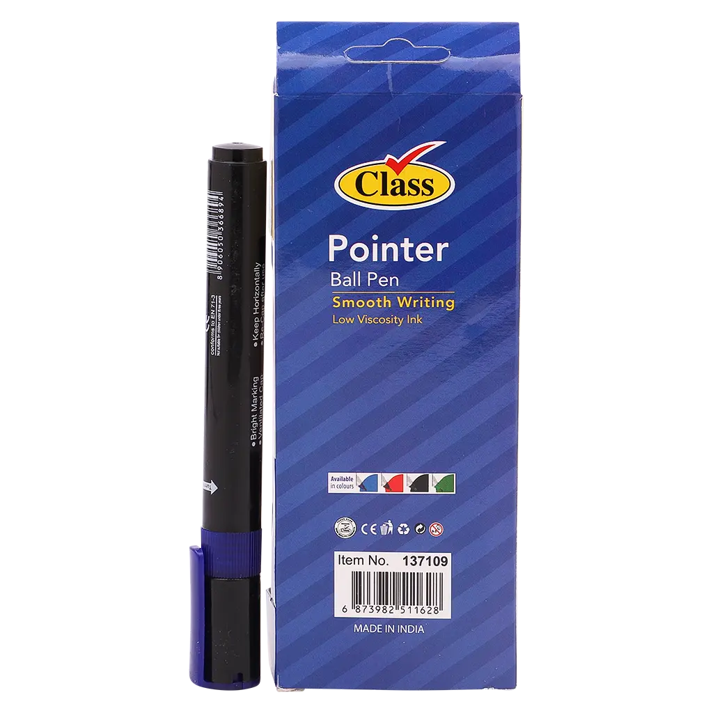 Class Pack of 10 Ballpoint Pen Blue+ Permanent Marker Blue - view 3