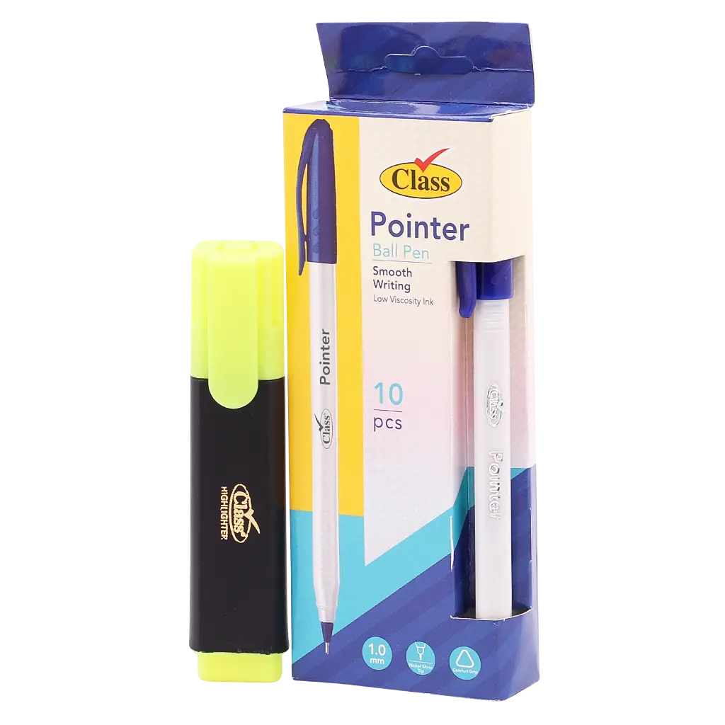 Class Pointer Blue Pack Of pack of 10+Highlighter - view 1