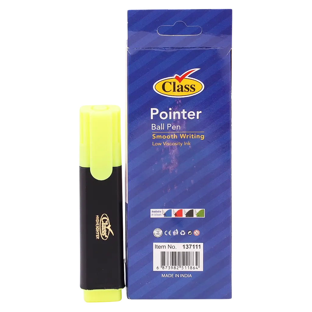 Class Pointer Blue Pack Of pack of 10+Highlighter - view 2