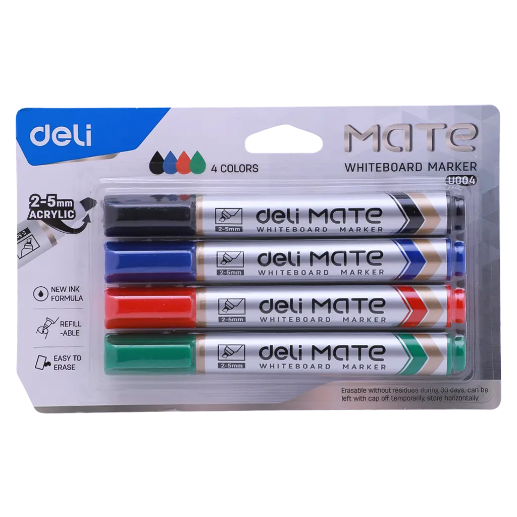 Deli Whiteboard Marker 4 color - view 1
