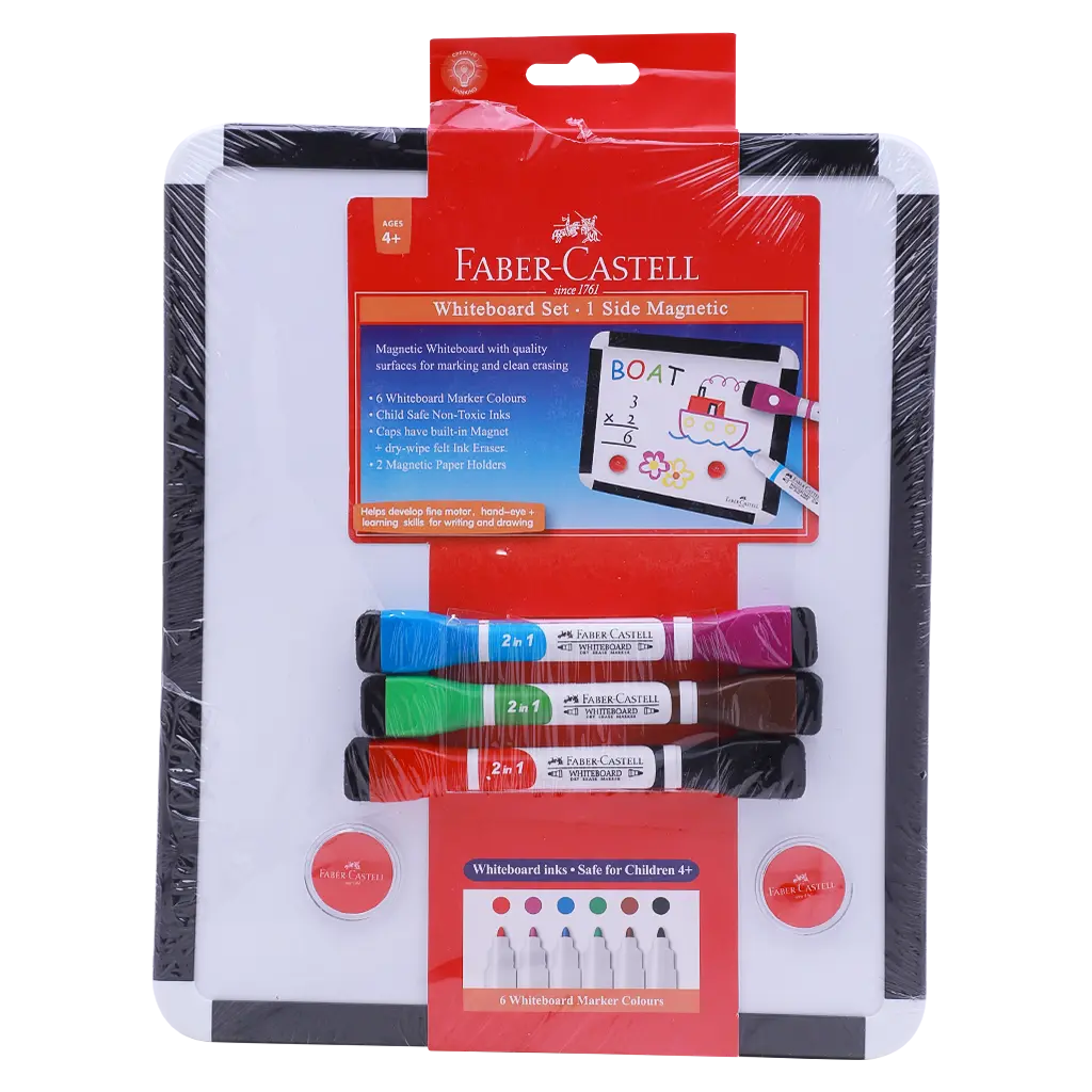 Faber Castell Whiteboard Magnet Set With Colors  26 cm width *31 cm height
 - view 1